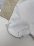 Roll-up Short Sleeve Crop T-Shirt