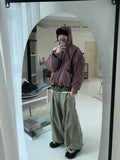 Multi-Tuck Nylon Balloon Pants