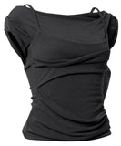 Layered Bustier T-Shirt