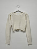 Forming double hole crop knit