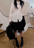 GLOSSY LOOSE SHIRT