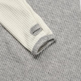 Ruin Tone-On Fingerhole Henley Neck Knit