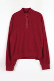 High neck fleece sweatshirt