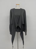 [Winter ver.] Earth Wrap Loose Fit Blouse