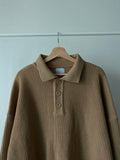 Collar Button Over Knit