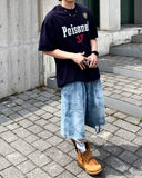 Military Vintage Camo Bermuda Denim