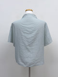 Carmen tie short sleeve blouse