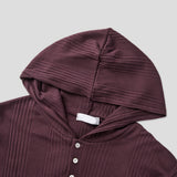 Yeezy Relax Fit Henley Neck Hoodie