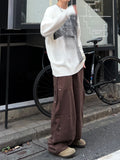 Rivet Side Detail Cotton Pants
