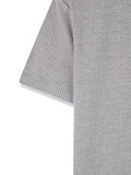 No Air Muscle Fit Henley Neck Short Sleeve T-shirt