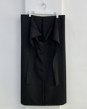 Silky Twist Wrap Long Skirt