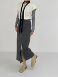 Mino Incision Square Toe Long Boots