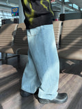Milk Washed Wide Denim