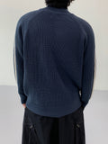 AOS Side Line High Neck Knit Half Zip-Up