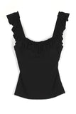 Bell frill cap sleeveless