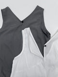 Mori Frill Layered Sleeveless One-Piece Dress