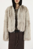 Belly soft fur jacket