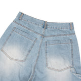 Double-Pocket Carpenter Bermuda Denim