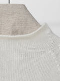 Whole Garment Half Neck Short Sleeve Knit