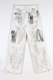 White washed cargo pants