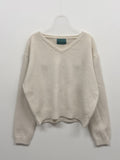 Pomi V-neck Crop Knit