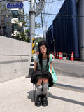 RUFFLE TOP LONG SOCKS