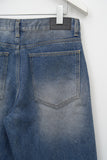 Leg Embo Dirty Washed Denim