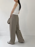 [summer] Chabeu High Waist Two Tuck Wide Slacks