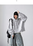 Sike Damage Crop Hoodie