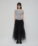 Tulle Layered Long Skirts