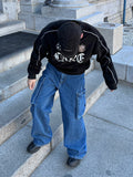 Beams Over Cargo Denim Pants