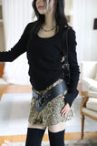 Leopard wrap shorts