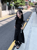 DOUBLE STRAP COTTON SKIRT