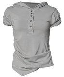 Asymmetrical Draped Hoodie (FL-127)