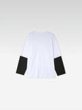 Color Matching Layered Basic Long Sleeve