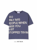 Trying Lettering Crop Short Sleeve T-shirt