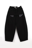 Check open pocket pants