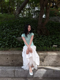 DOUBLE LAYERED MESH SKIRT