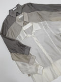 Two-slit tencel see-through blouse
