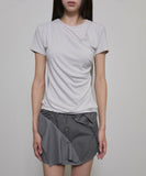 Asymmetrical Draped T-Shirt