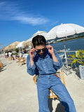 Dear Denim Shirt Set-up Top