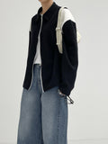 Varsity Two-Way String Cardigan