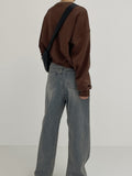 New Kaya Loose Fit Cropped Sweatshirt