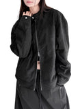 SUEDE BUTTON LINE JACKET