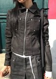 RIVET LINE DENIM JACKET