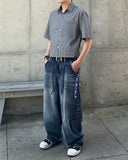Snap Dart Wide Banding Denim