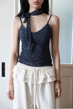 Leopard Velvet Scarf Sleeveless