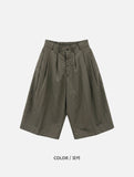 Kami CN Pintuck Keyring Bermuda Pants