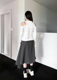 TIE OFF SHOULDER LONGSLEEVE