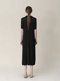 [Premium] Issey Pleated Half Pola One-Piece